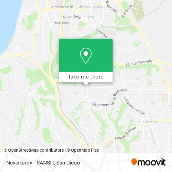 Nevertardy TRANSIT map