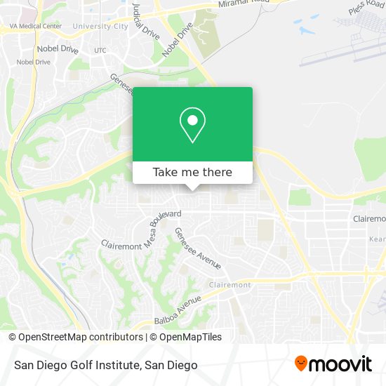 Mapa de San Diego Golf Institute