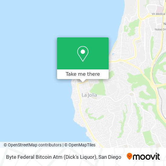 Mapa de Byte Federal Bitcoin Atm (Dick's Liquor)