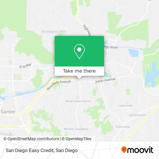 San Diego Easy Credit map