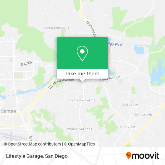 Lifestyle Garage map