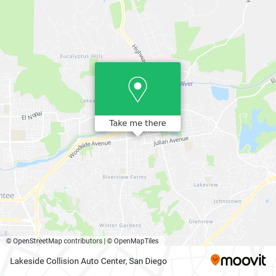 Lakeside Collision Auto Center map