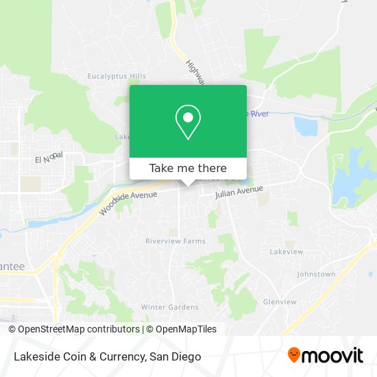 Lakeside Coin & Currency map