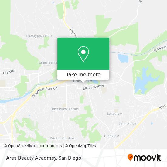 Mapa de Ares Beauty Acadmey