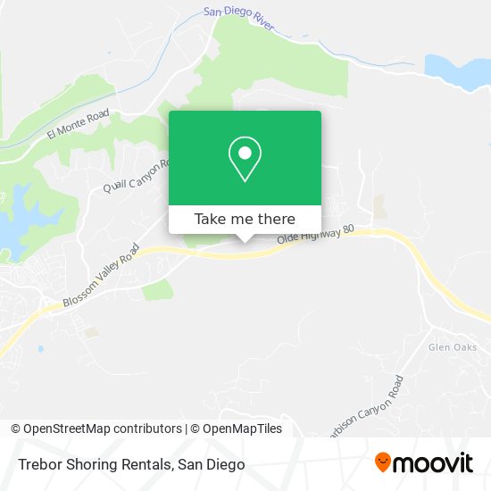 Trebor Shoring Rentals map