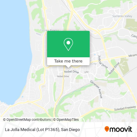 Mapa de La Jolla Medical (Lot P1365)
