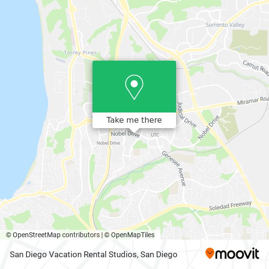 Mapa de San Diego Vacation Rental Studios
