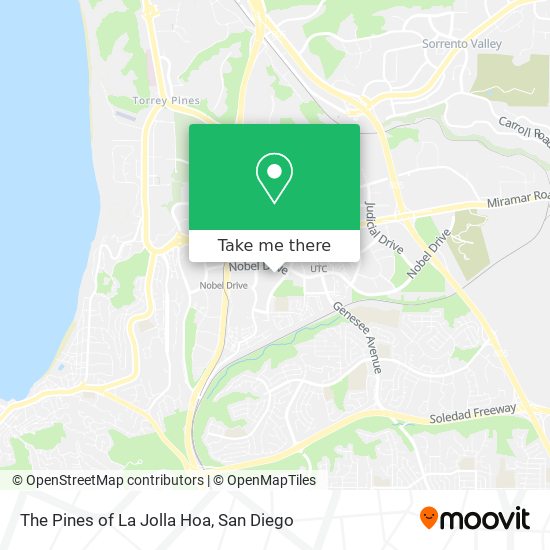 The Pines of La Jolla Hoa map