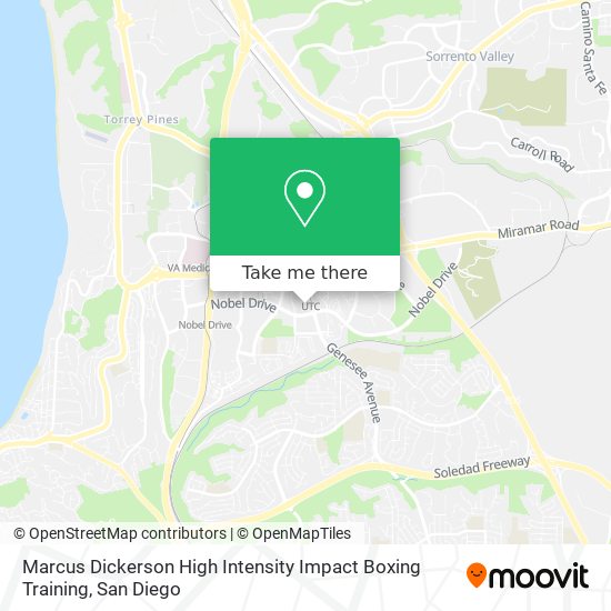 Marcus Dickerson High Intensity Impact Boxing Training map