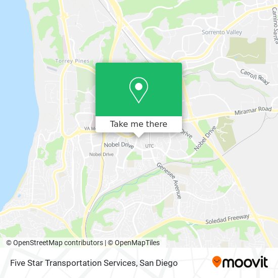 Mapa de Five Star Transportation Services