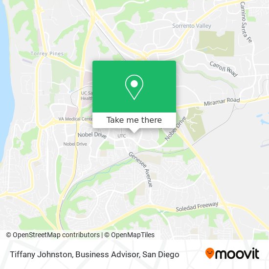 Mapa de Tiffany Johnston, Business Advisor