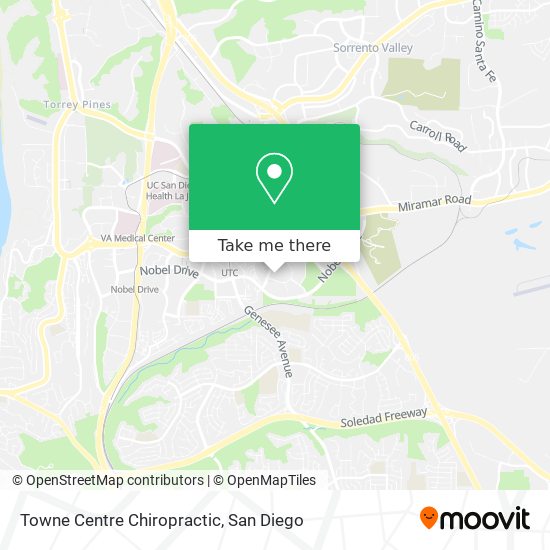 Towne Centre Chiropractic map