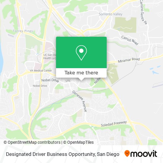 Designated Driver Business Opportunity map
