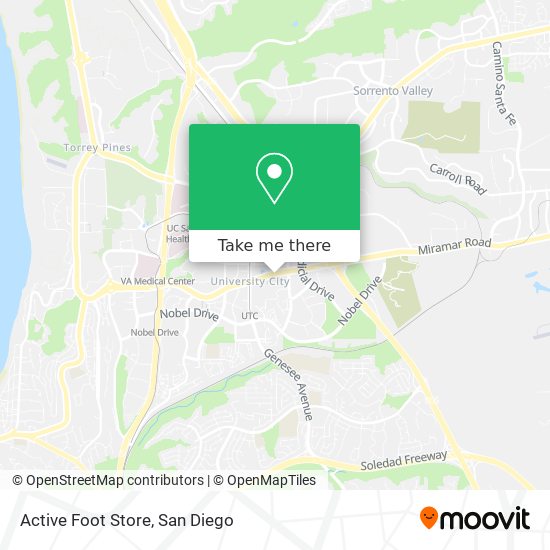 Active Foot Store map