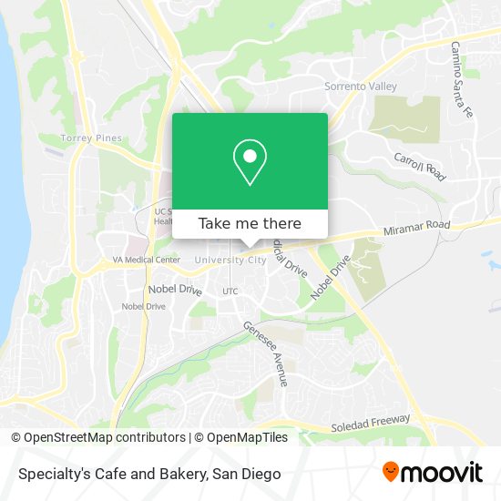 Mapa de Specialty's Cafe and Bakery
