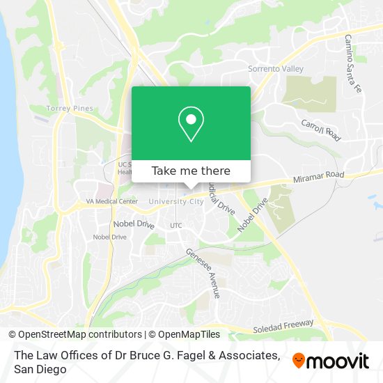 The Law Offices of Dr Bruce G. Fagel & Associates map