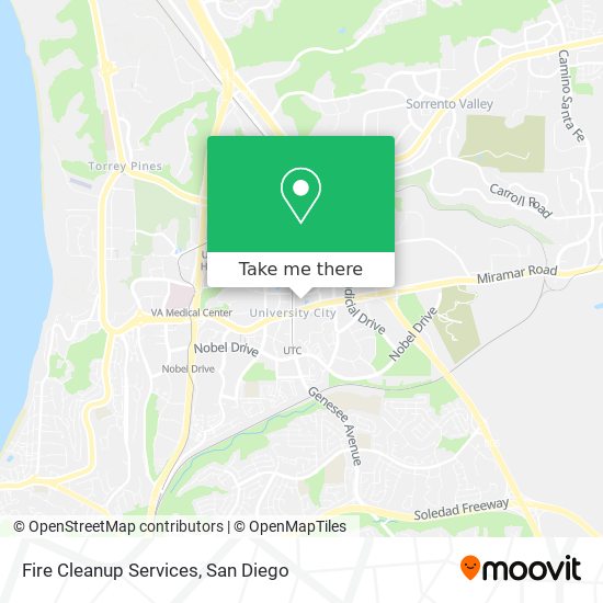 Fire Cleanup Services map