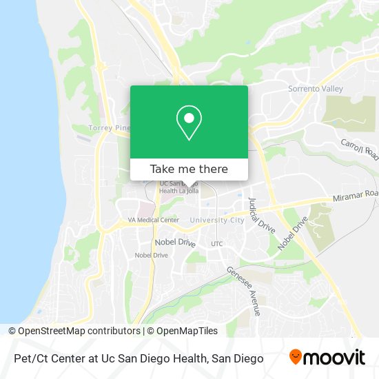 Mapa de Pet / Ct Center at Uc San Diego Health