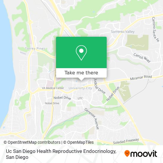 Uc San Diego Health Reproductive Endocrinology map