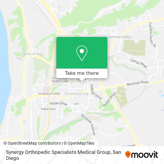 Mapa de Synergy Orthopedic Specialists Medical Group