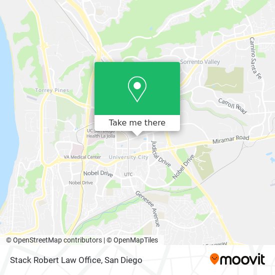 Stack Robert Law Office map