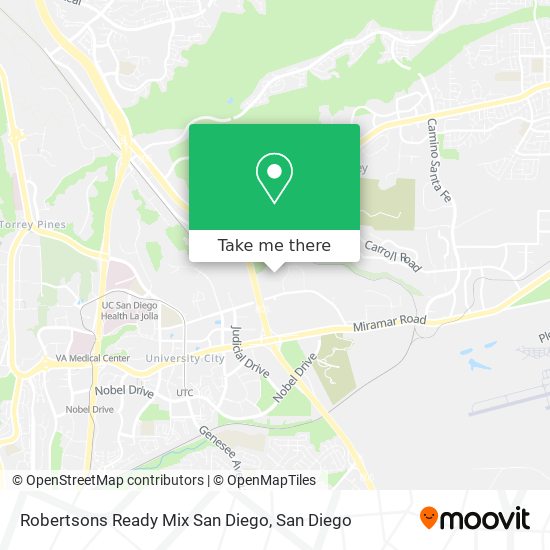 Mapa de Robertsons Ready Mix San Diego