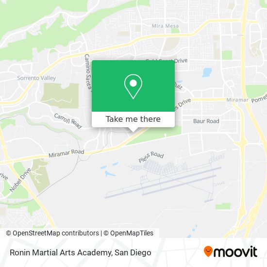 Mapa de Ronin Martial Arts Academy