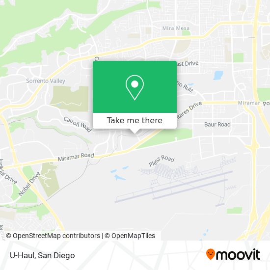 U-Haul map