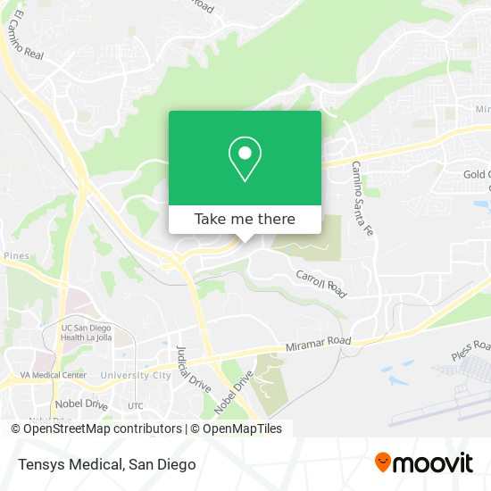 Tensys Medical map