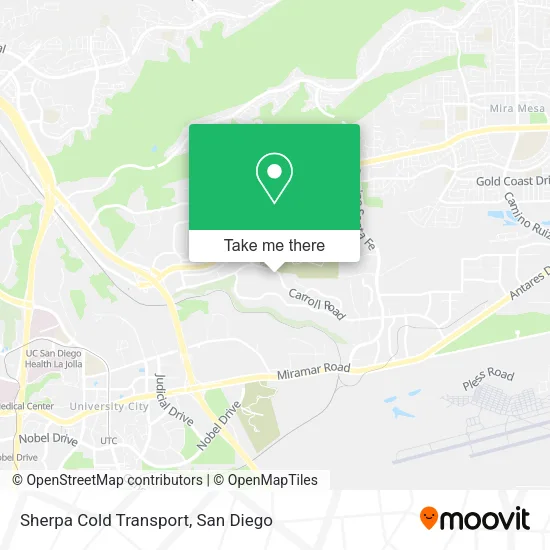 Mapa de Sherpa Cold Transport