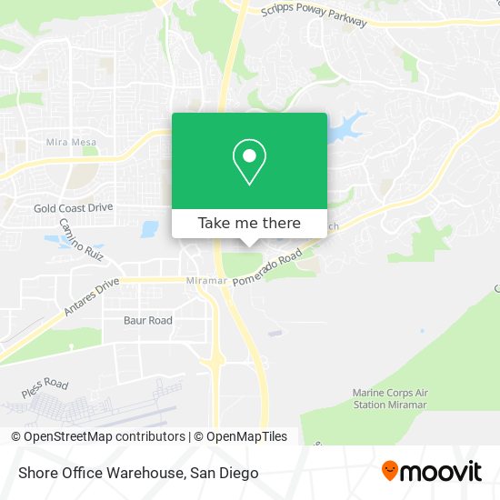 Shore Office Warehouse map