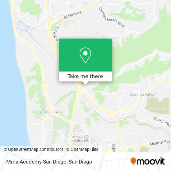 Mapa de Mma Academy San Diego