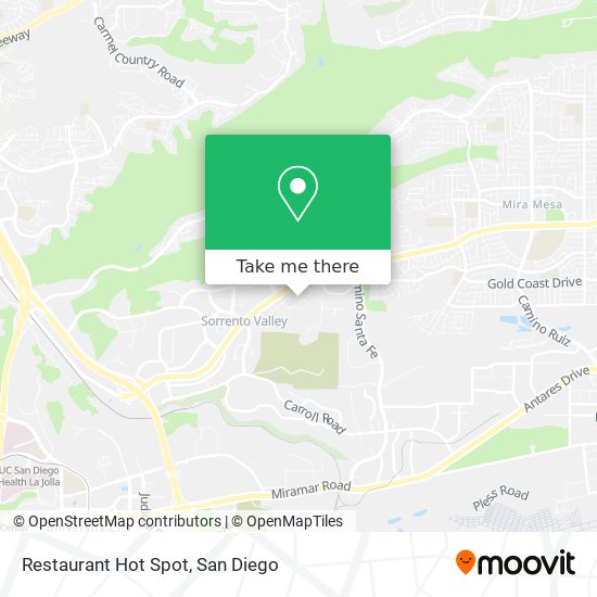 Restaurant Hot Spot map