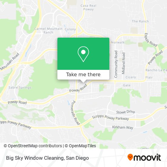 Big Sky Window Cleaning map