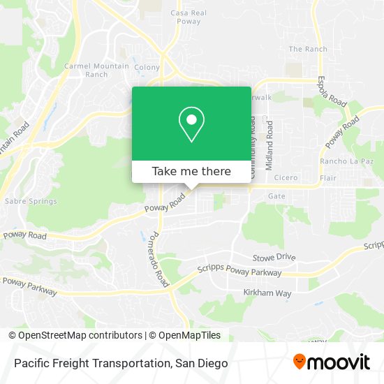 Pacific Freight Transportation map