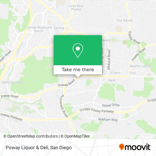 Poway Liquor & Deli map