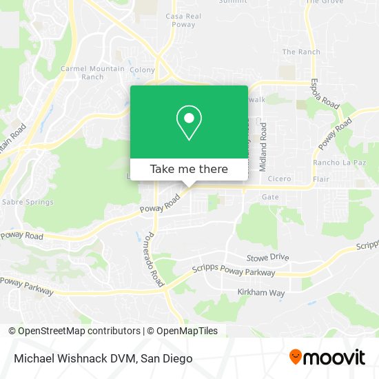 Michael Wishnack DVM map