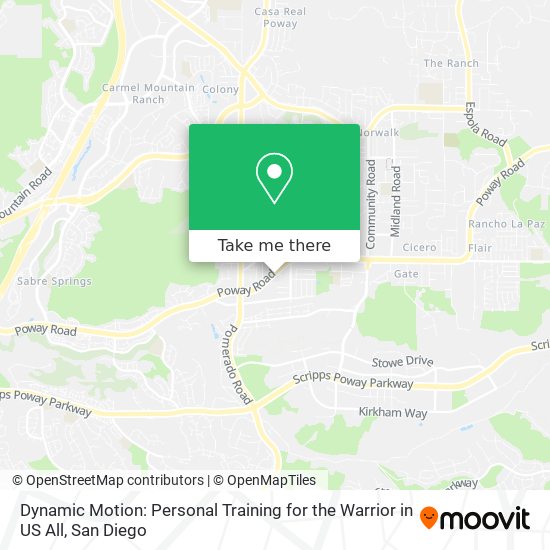 Mapa de Dynamic Motion: Personal Training for the Warrior in US All