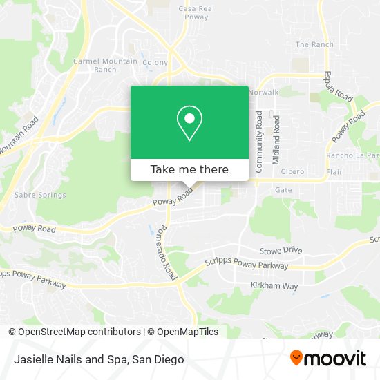 Jasielle Nails and Spa map