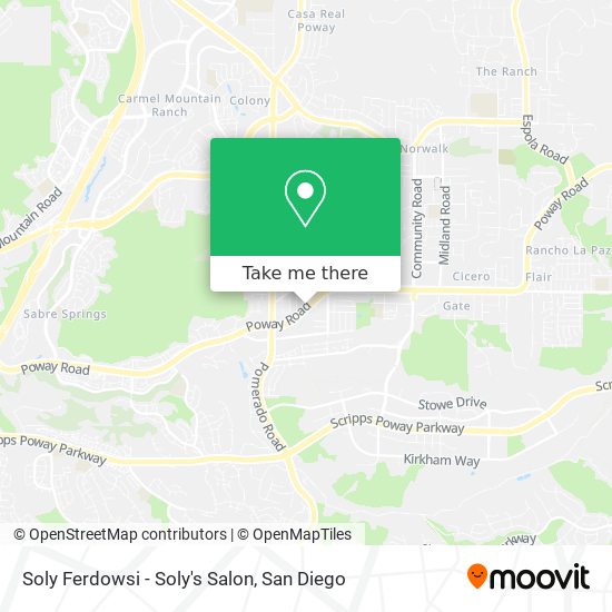 Soly Ferdowsi - Soly's Salon map