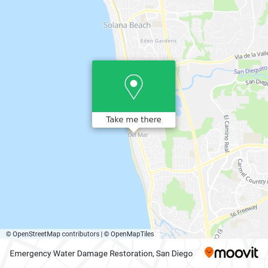 Emergency Water Damage Restoration map