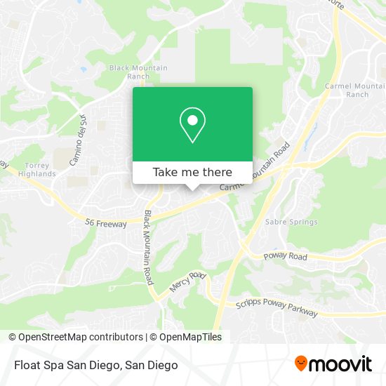 Mapa de Float Spa San Diego