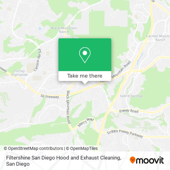 Filtershine San Diego Hood and Exhaust Cleaning map