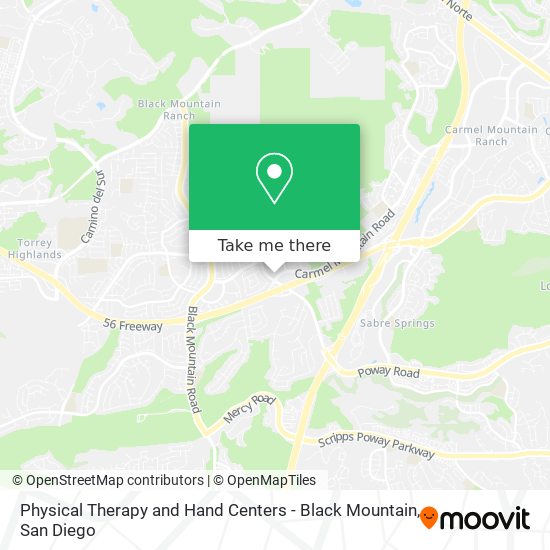 Physical Therapy and Hand Centers - Black Mountain map