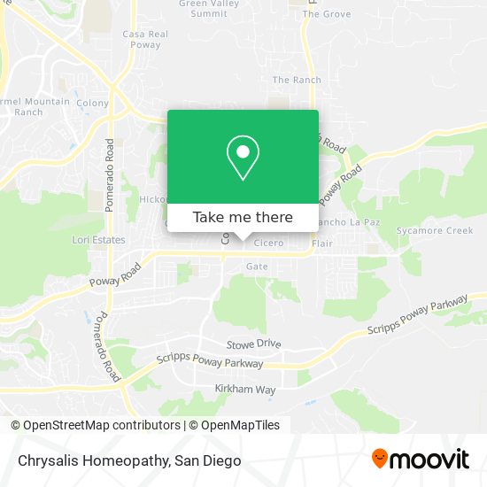 Mapa de Chrysalis Homeopathy