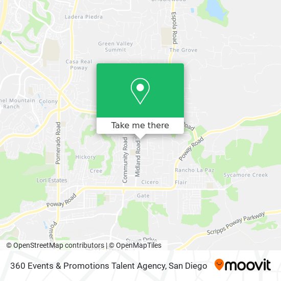 360 Events & Promotions Talent Agency map