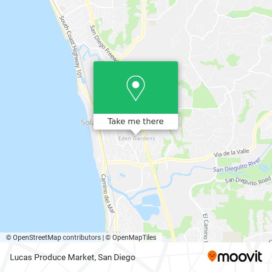 Mapa de Lucas Produce Market