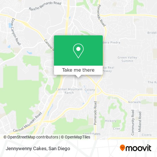 Jennywenny Cakes map