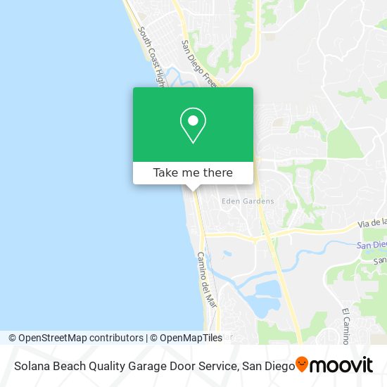 Solana Beach Quality Garage Door Service map