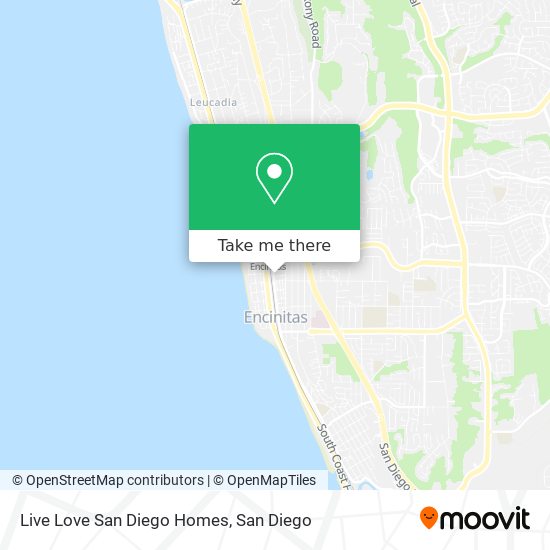 Mapa de Live Love San Diego Homes